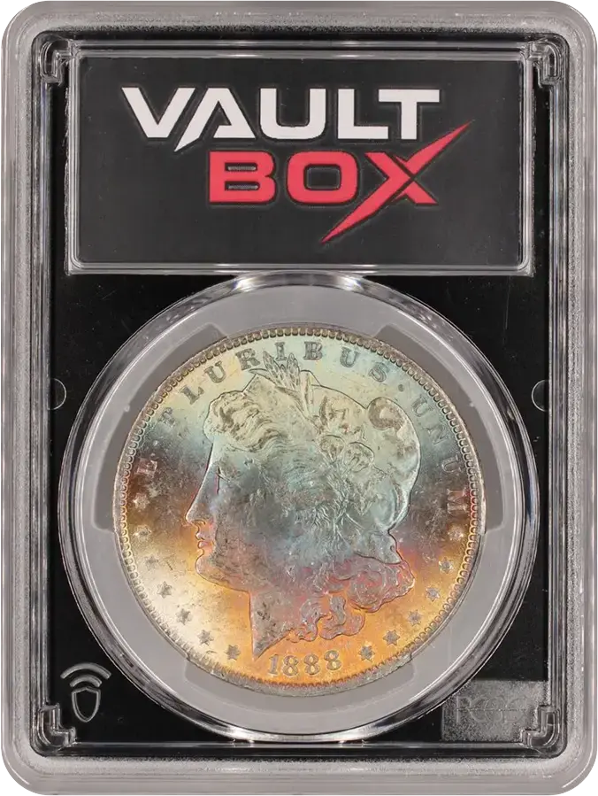1888 $1 HOT 50 VAM 12 DOUBLED REVERSE PCGS MS62 TONERFRONT