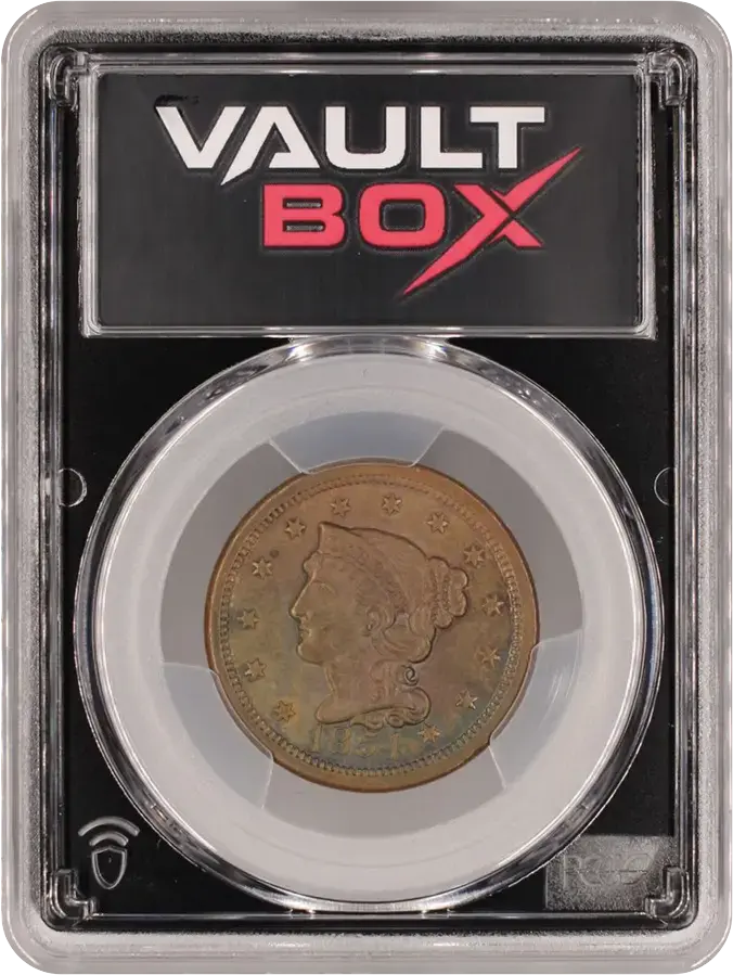 1854 1C PCGS MS63BNFRONT