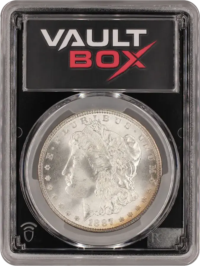 1887 $1 TOP 100 VAM 12 ALLIGATOR EYE PCGS MS66FRONT