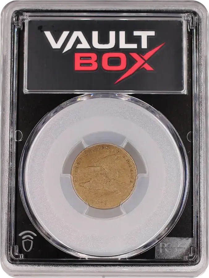 1858 1C SMALL LETTERS PCGS AU50FRONT
