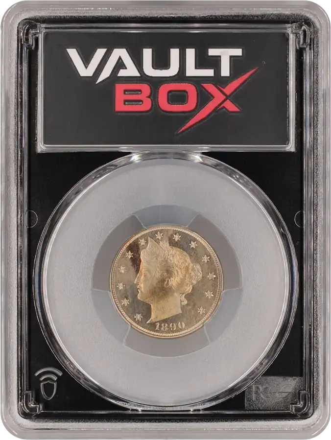 1890 5C PCGS PR65FRONT