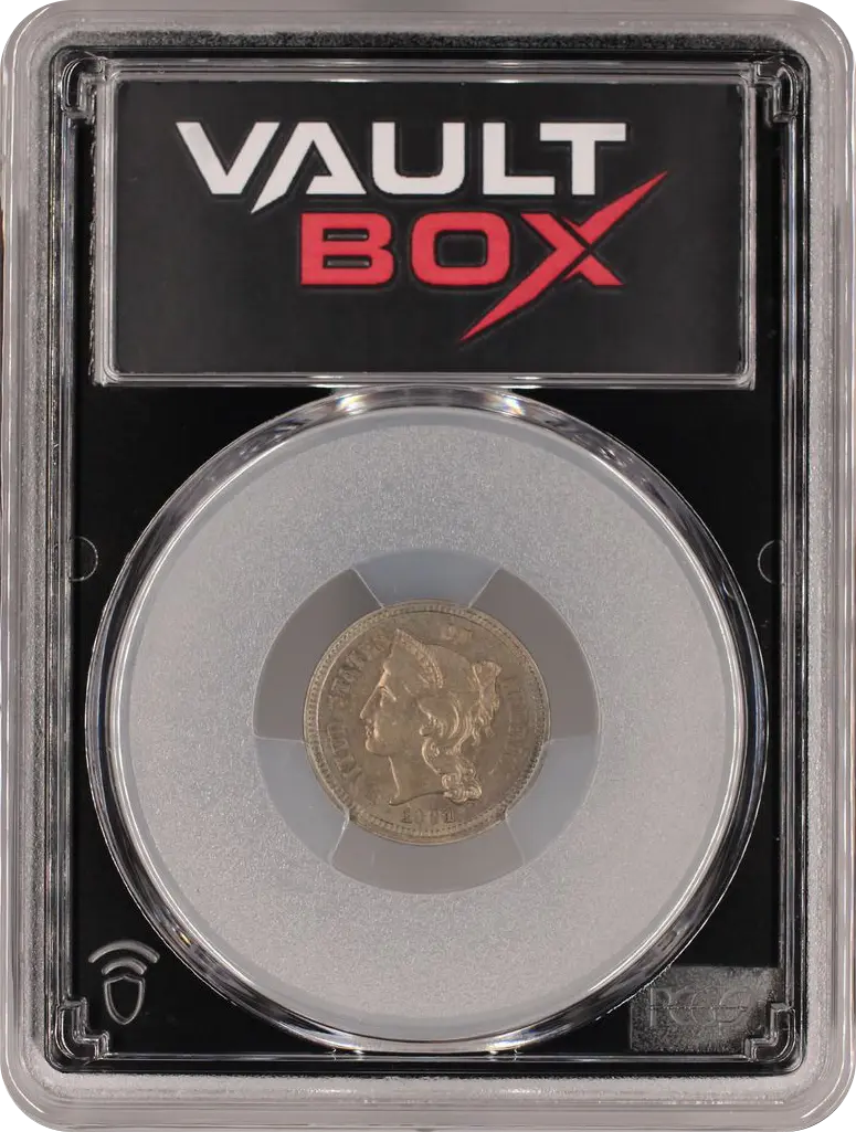 1881 3CN PCGS MS62 FRONT