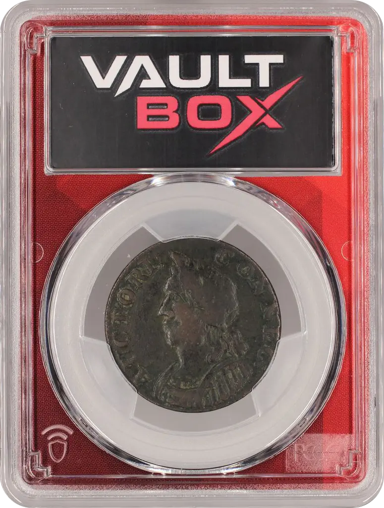1786 CT 1/2P HERCULES HEAD PCGS VF25BN FRONT