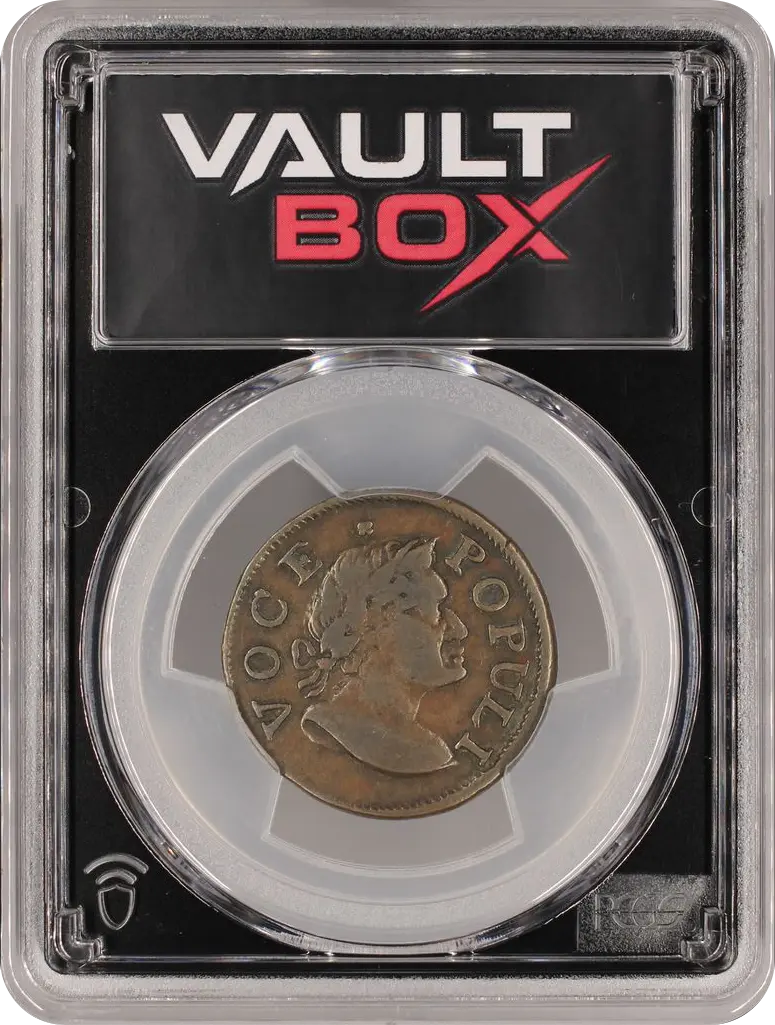 1760 1/2 P VOCE POPULI NO P PCGS VF35BN FRONT