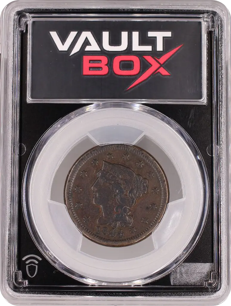 1844/81 1C PCGS VF20BN FRONT