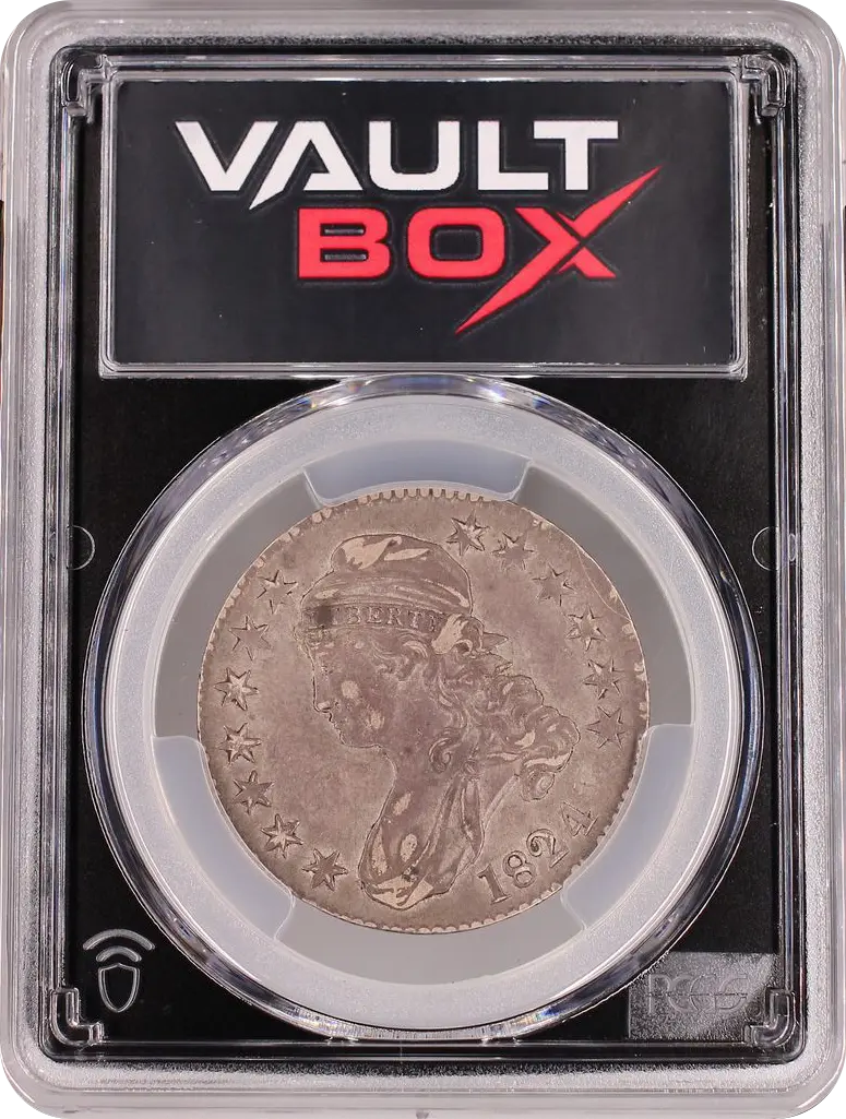 1824 50C PCGS XF40 FRONT