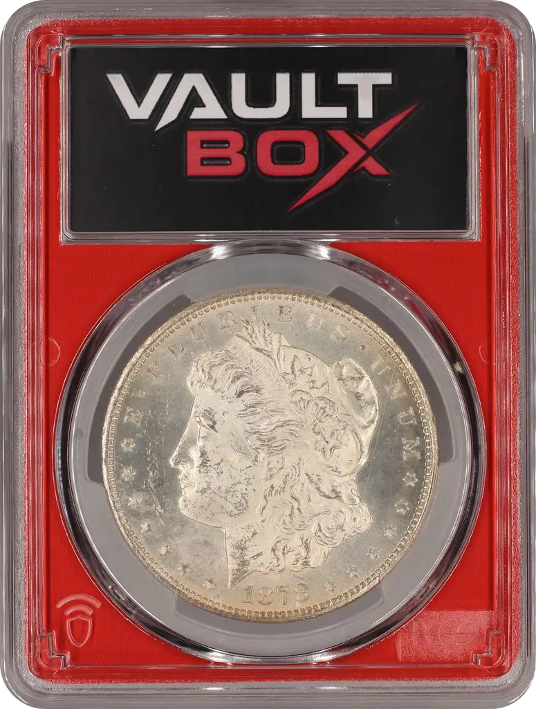 1878-CC $1 TOP 100 VAM 11 LINES IN WING PCGS MS63 FRONT
