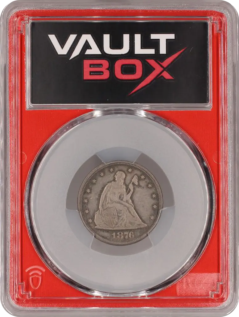 1876 20C PCGS AU58 FRONT