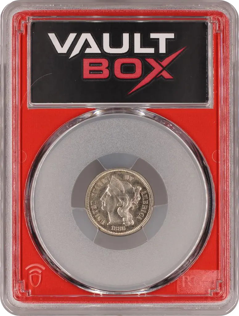 1886 3CN PCGS PR65CAM FRONT