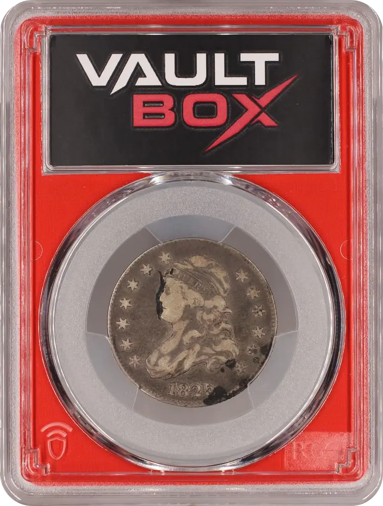 1825/4(2) 25C BROWNING 2 PCGS VF25 FRONT