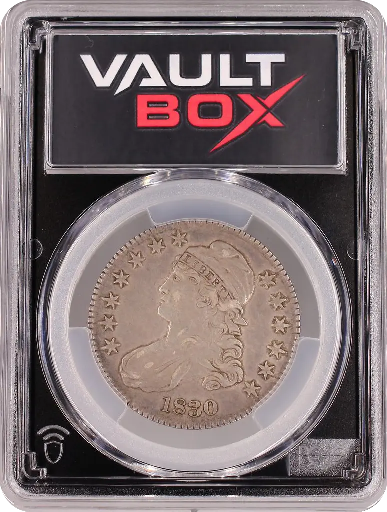 1830 50C SMALL 0 PCGS XF40 FRONT