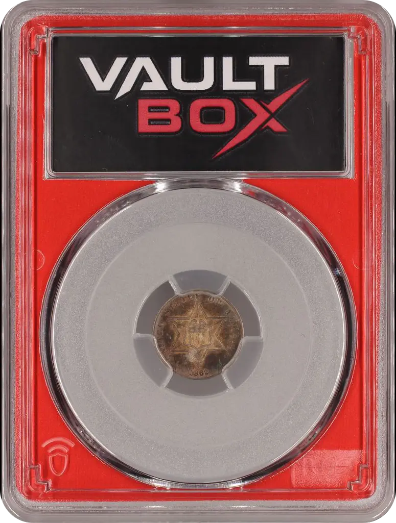 1862/1 3CS PCGS MS63 FRONT