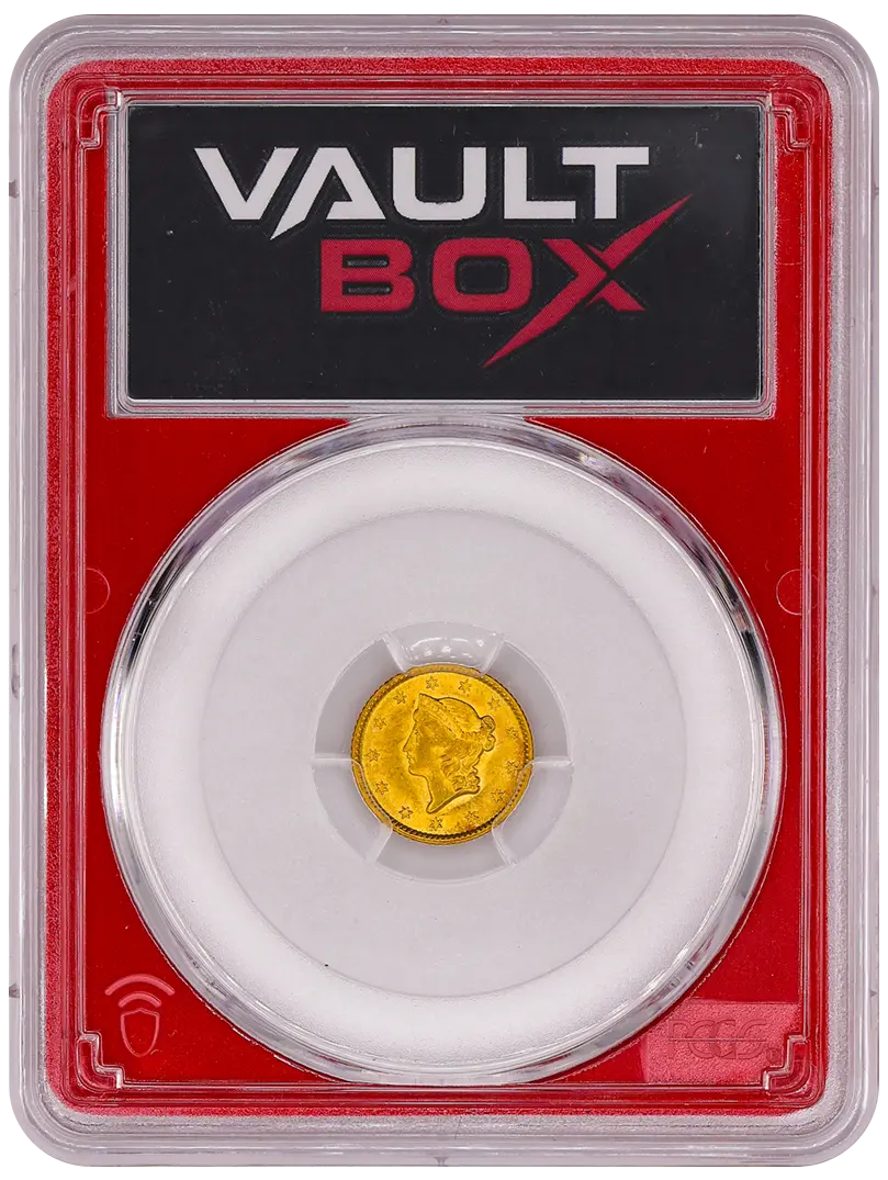 1853 G$1 PCGS MS62 CAC FRONT