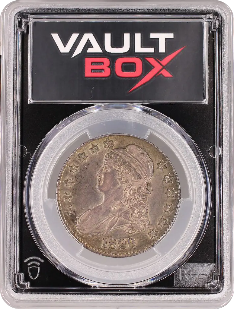 1829 50C PCGS AU50 FRONT