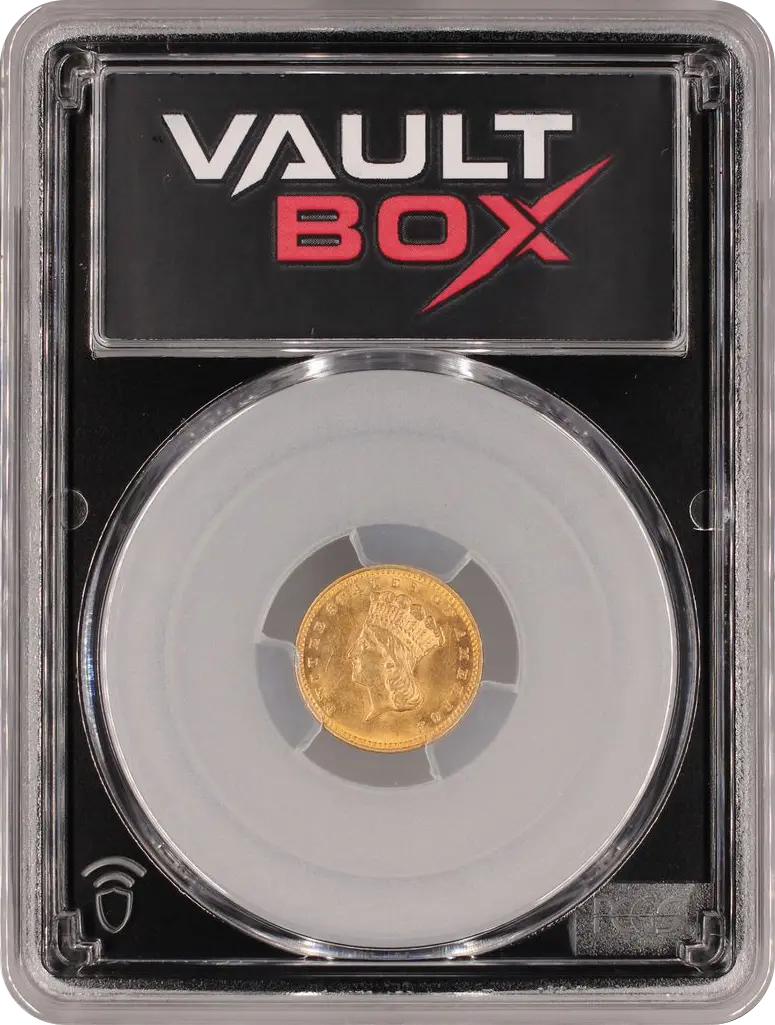 1874 G$1 PCGS AU58 FRONT