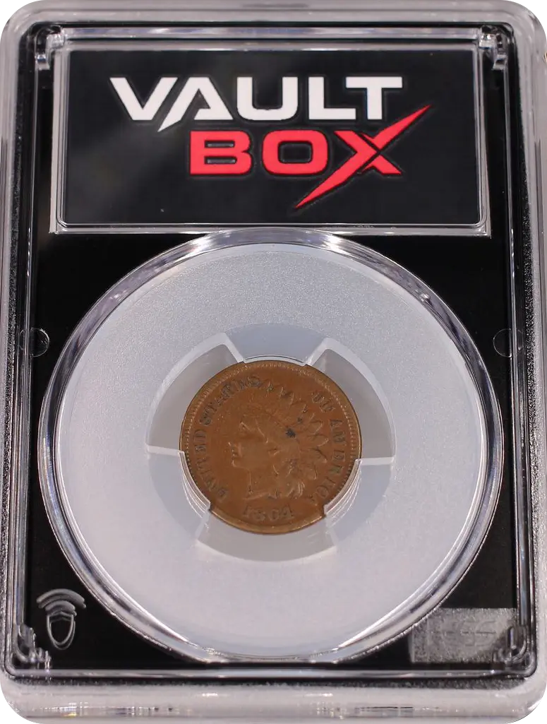 1864 1C L ON RIBBON PCGS VF35BN FRONT