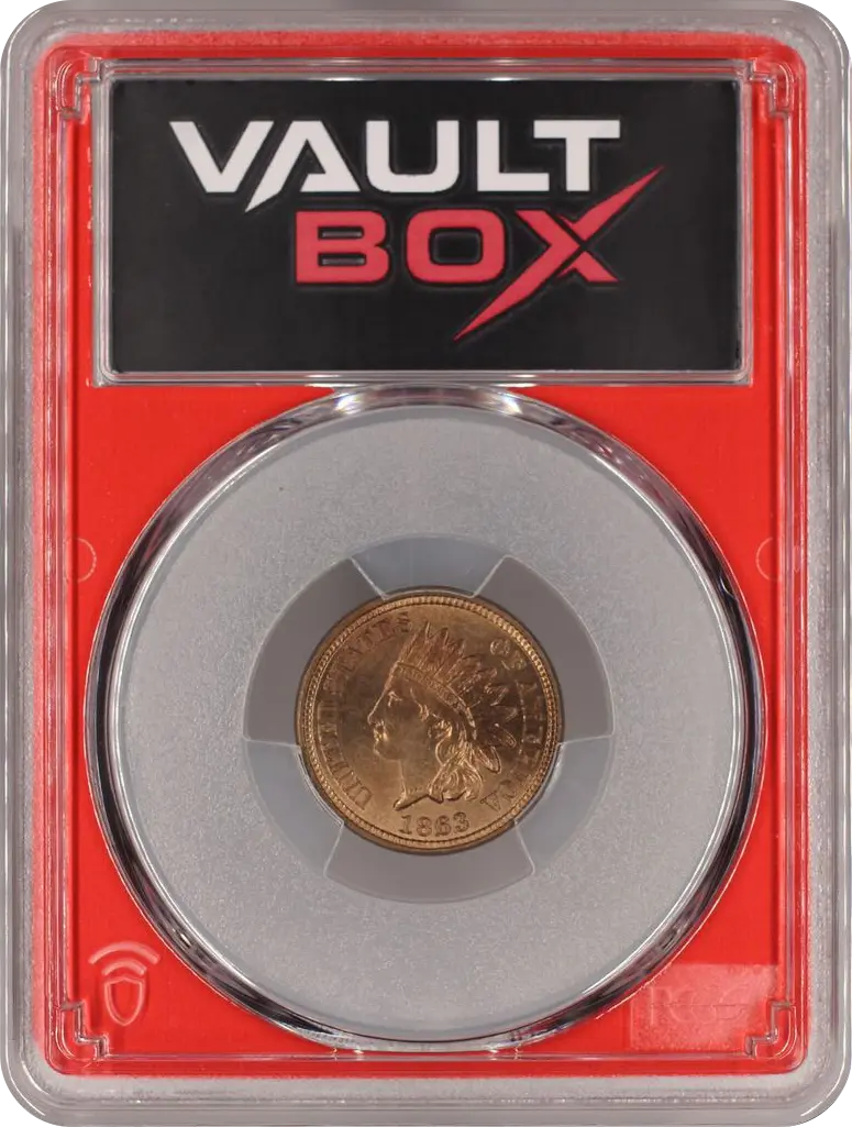 1863 1C PCGS MS65 FRONT