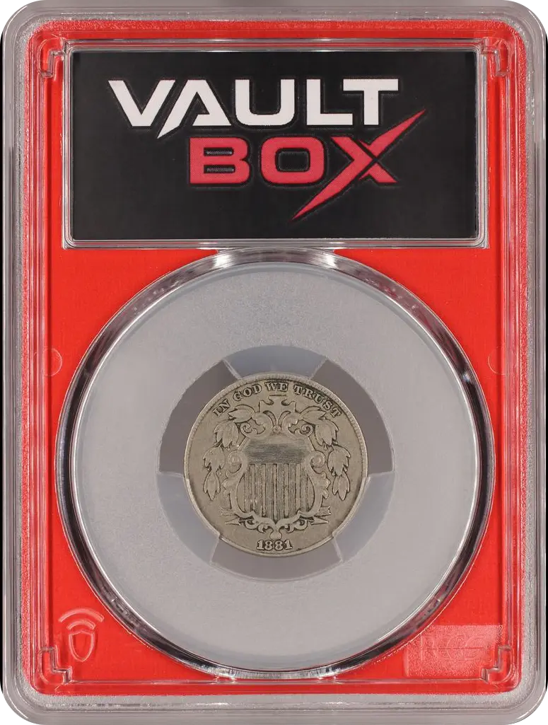 1881 5C PCGS XF40 FRONT