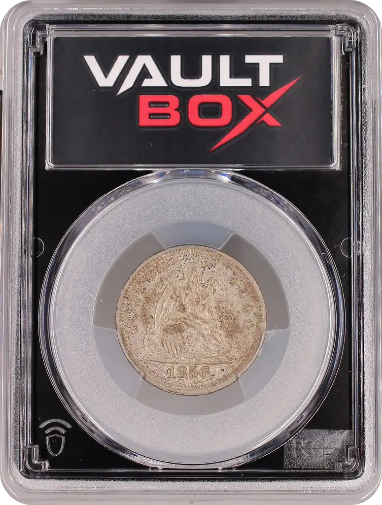 1856 25C PCGS AU55 FRONT