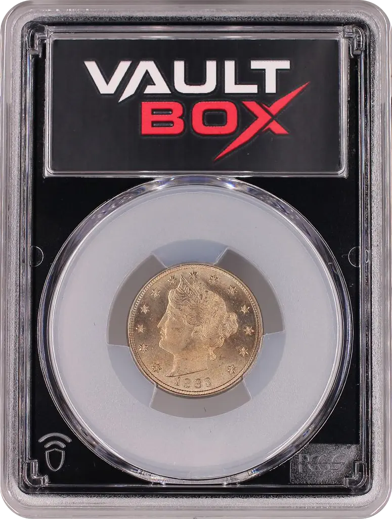 1883 5C NO CENTS PCGS MS66 FRONT