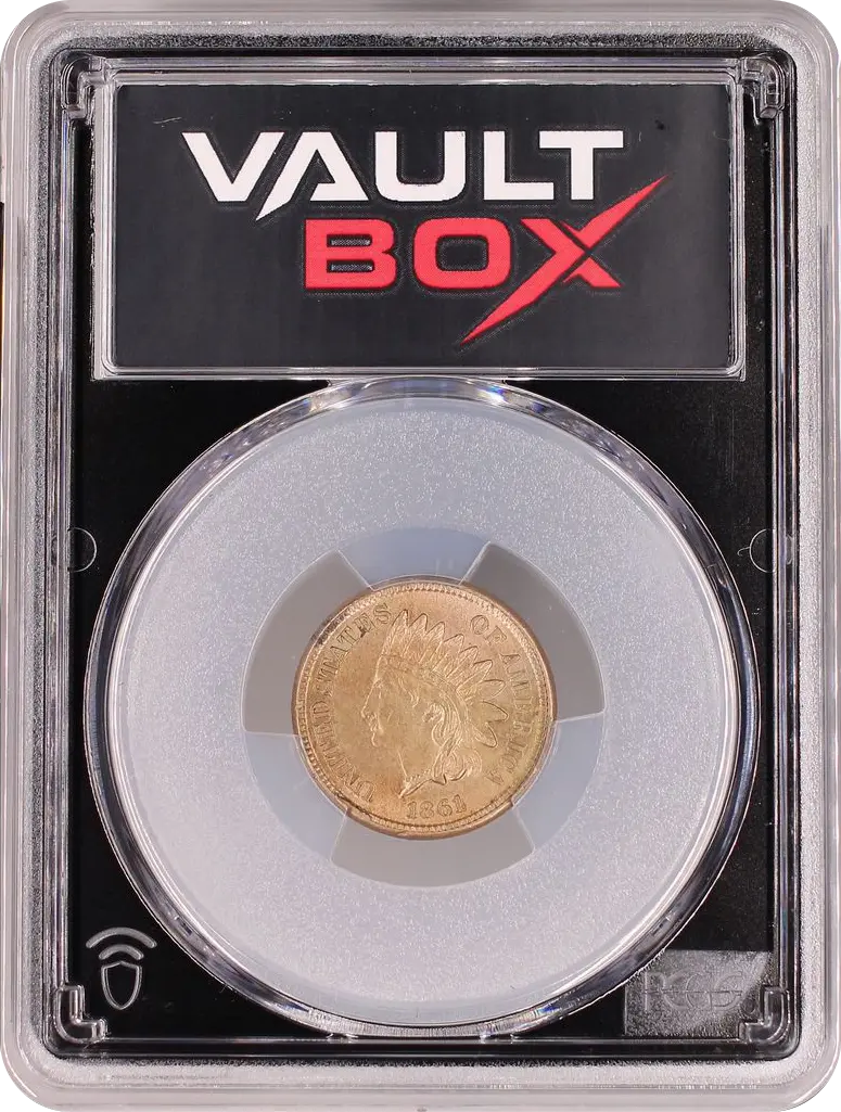1861 1C PCGS MS63 FRONT