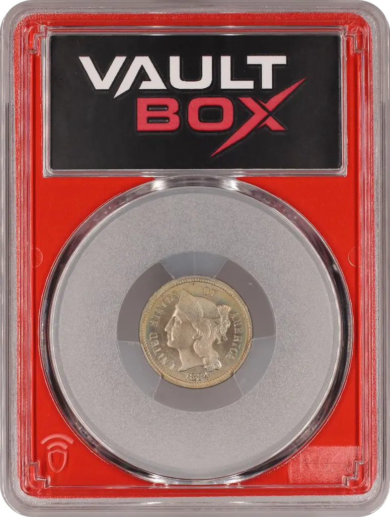 1884 3CN PCGS PR66 FRONT
