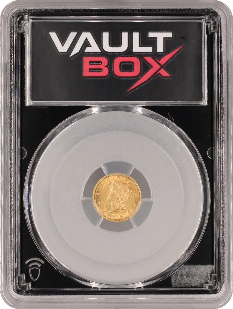 1853 G$1 PCGS AU58 FRONT