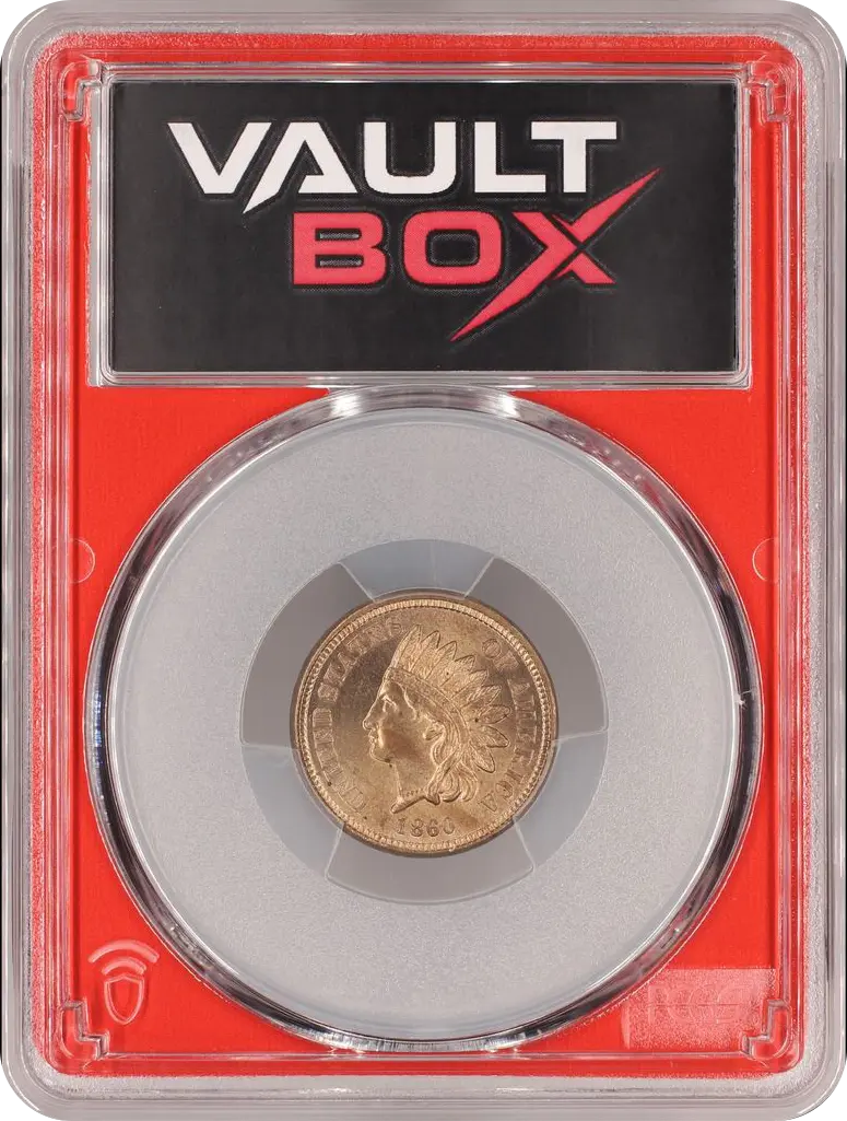 1860 1C PCGS MS64 FRONT