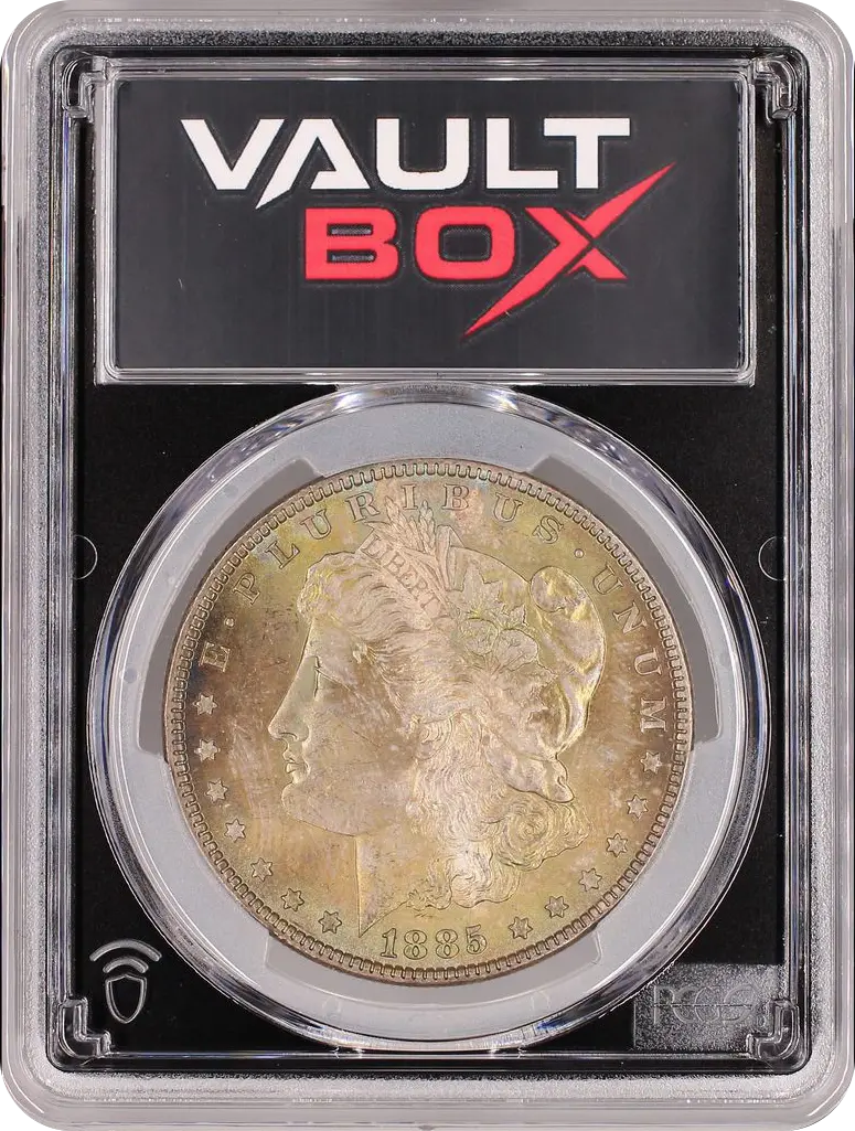 1885 $1 PCGS MS65 CAC TONER FRONT