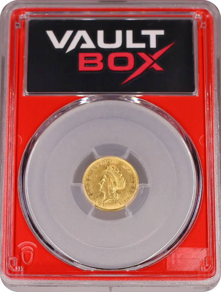1855 G$1 PCGS AU55 FRONT