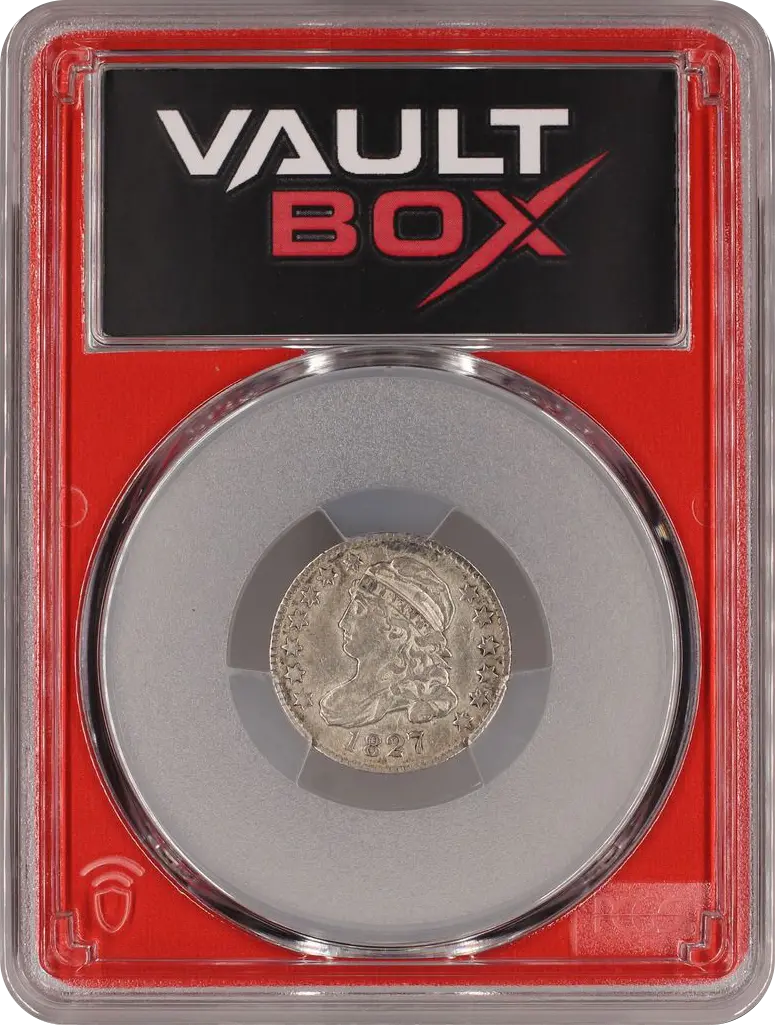 1827 10C PCGS XF40 FRONT