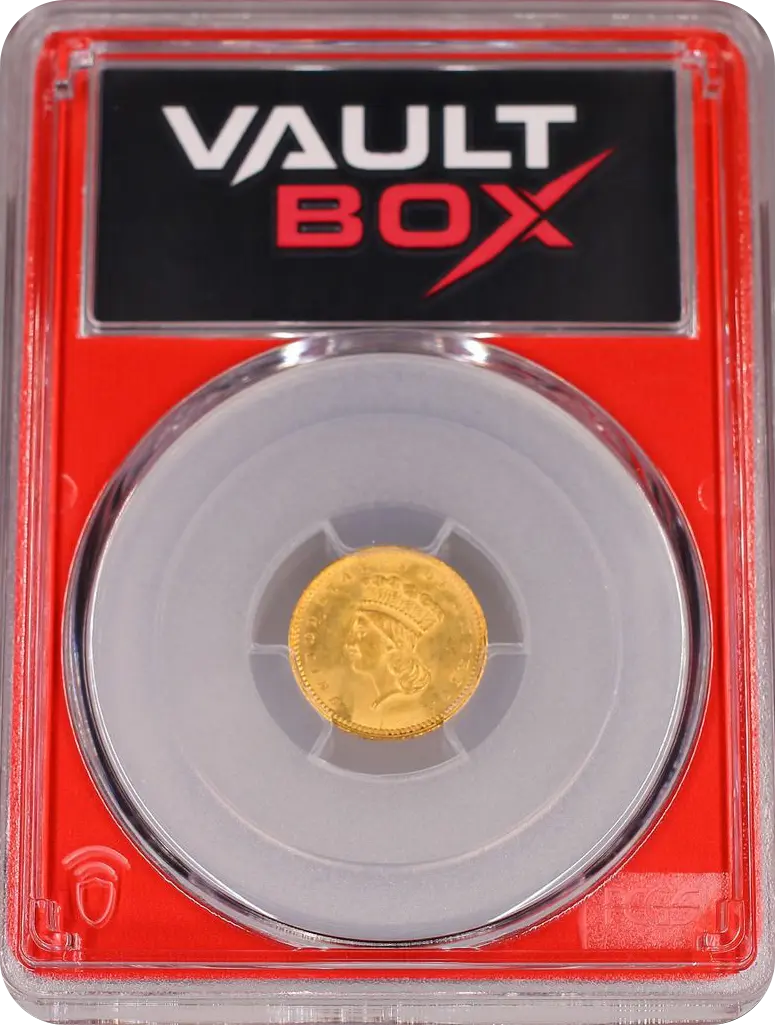 1862 G$1 PCGS MS62 FRONT