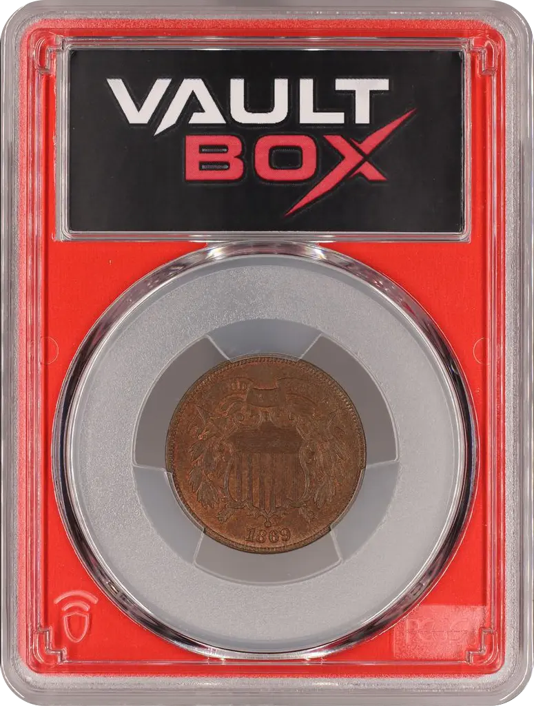 1869 2C PCGS MS64RB FRONT
