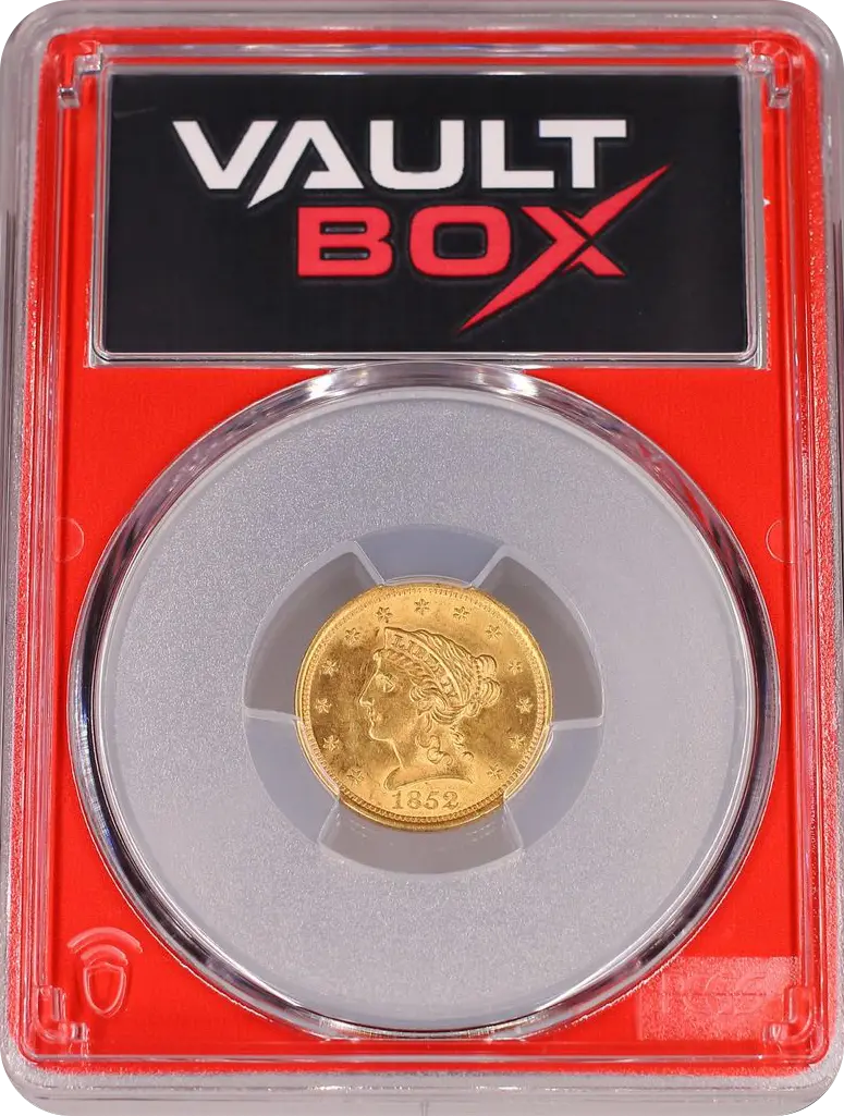 1852 G$2.50 PCGS MS62 FRONT