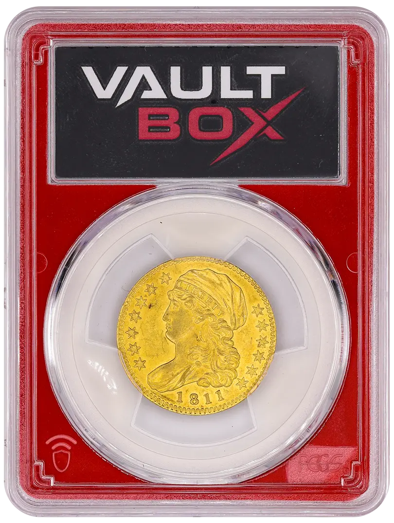 1811 G$5 TALL 5 PCGS MS63 FRONT