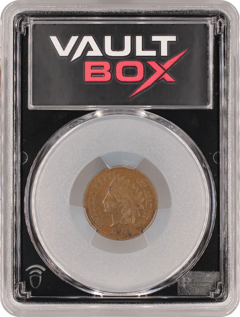 1864 1C L ON RIBBON PCGS XF40BN FRONT