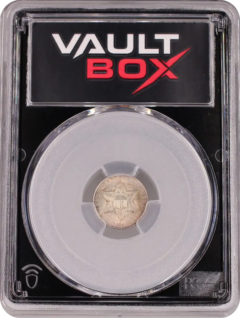 1861 3CS PCGS MS62 FRONT