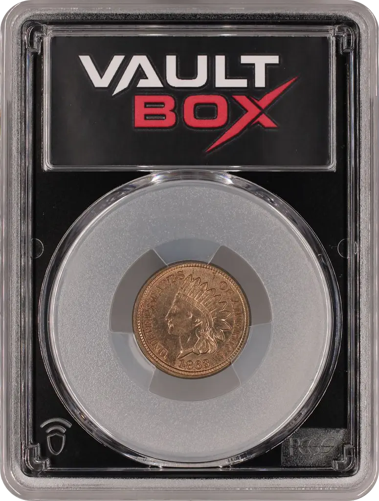 1863 1C PCGS MS63 FRONT