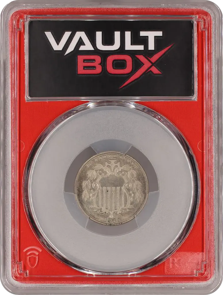 1883 5C SHIELD PCGS PR65 FRONT
