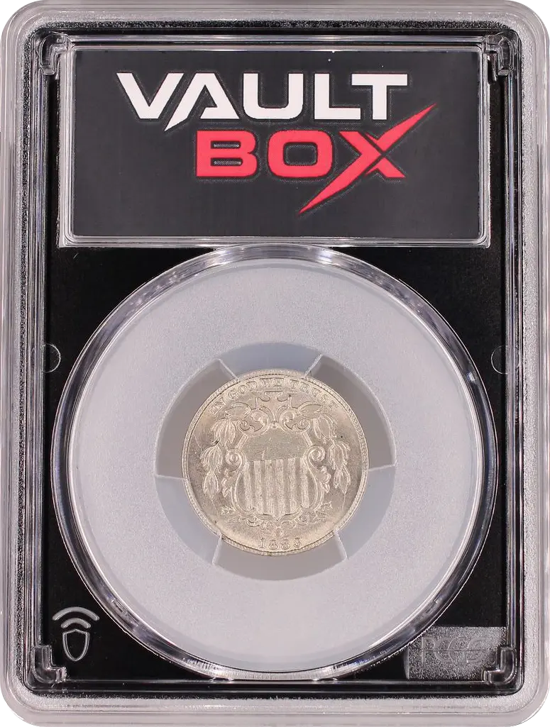 1883 5C SHIELD PCGS MS64 FRONT