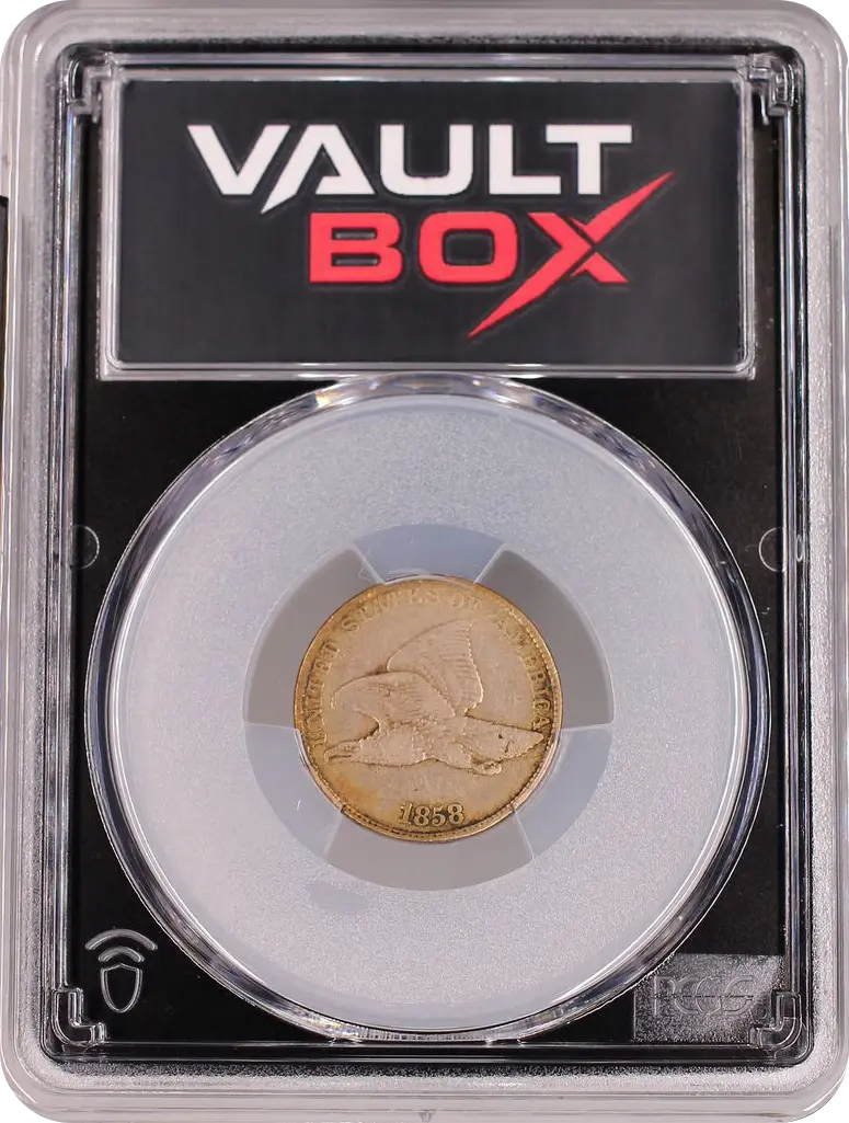 1858/7 1C STRONG PCGS VF20 FRONT