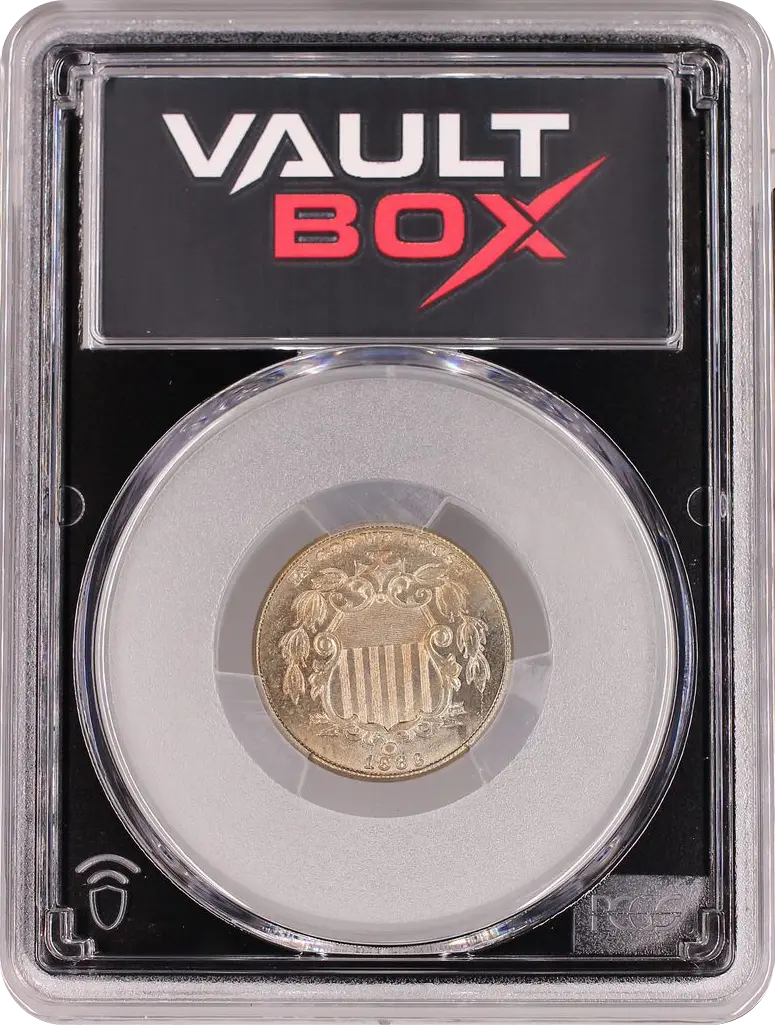 1883 5C SHIELD PCGS MS65 FRONT