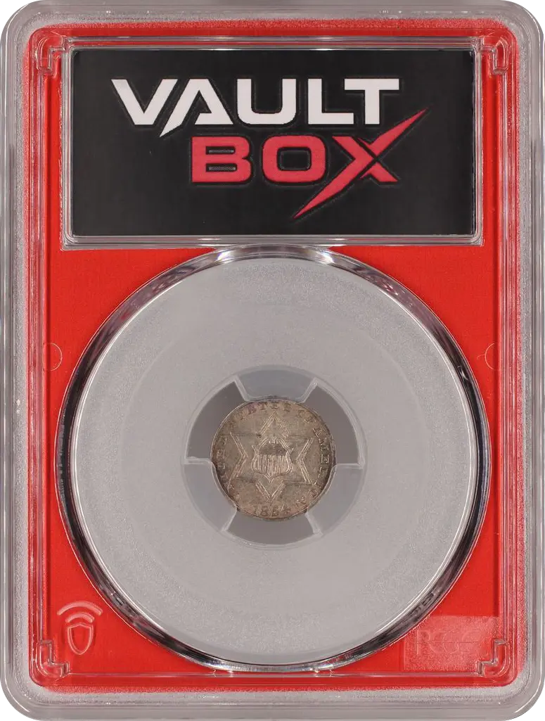 1854 3CS PCGS MS62 FRONT