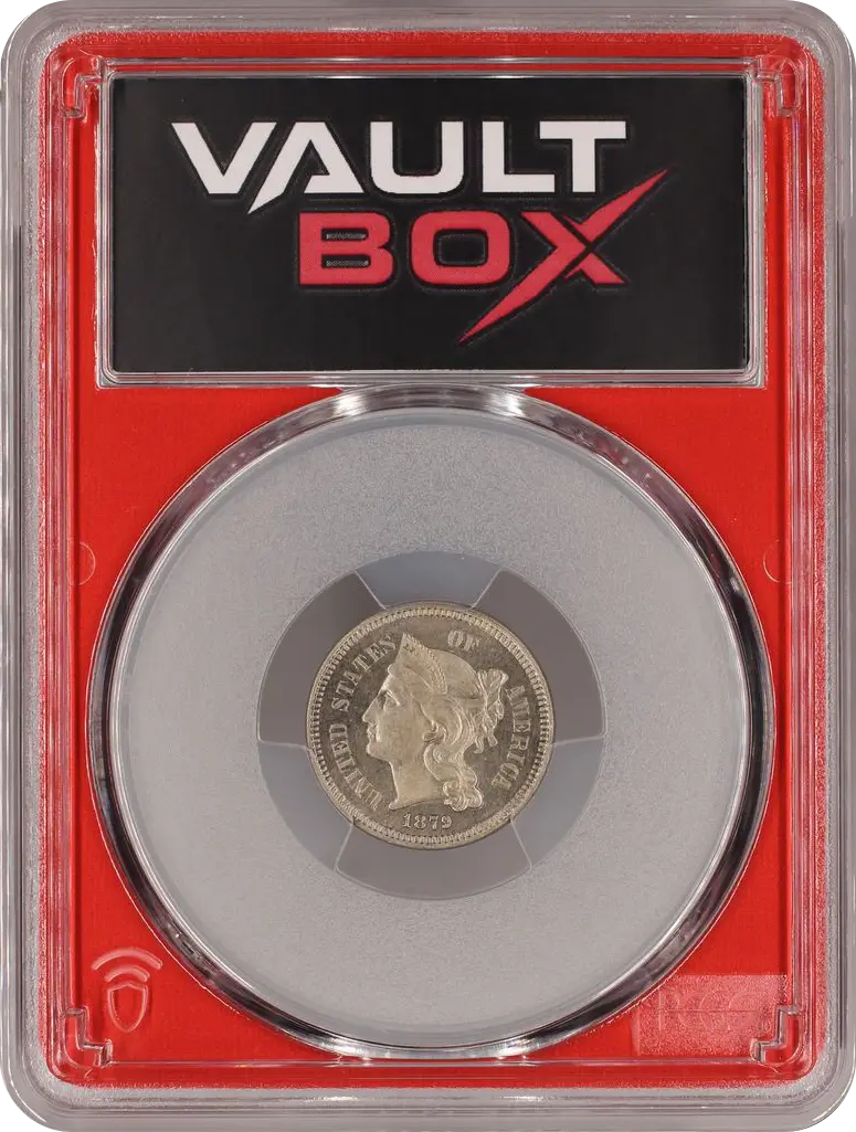 1879 3CN PCGS PR66 FRONT