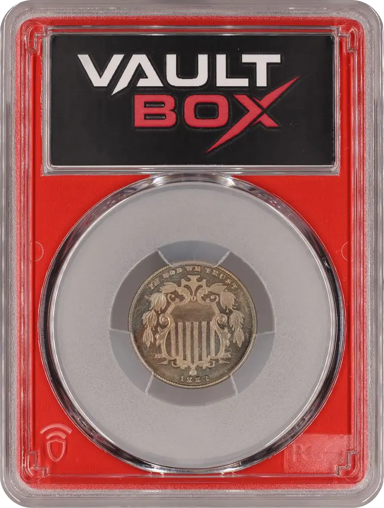 1883 5C SHIELD PCGS PR65 FRONT