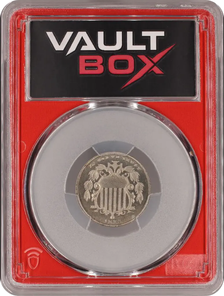 1883 5C SHIELD PCGS PR65 FRONT