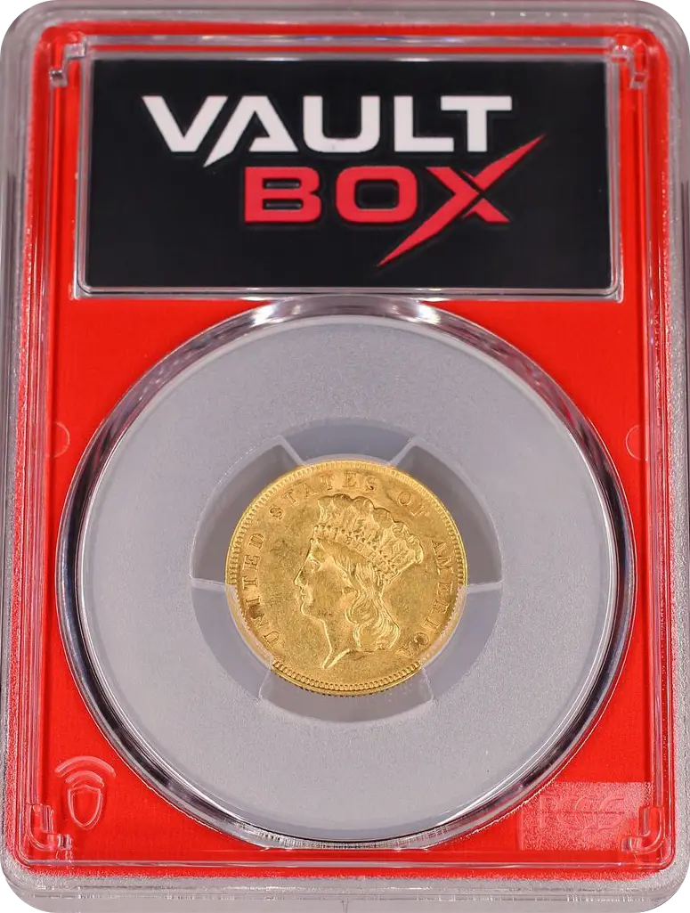 1878 G$3 PCGS AU53 FRONT