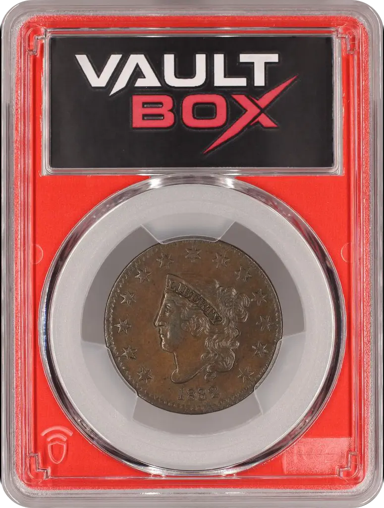 1832 1C MEDIUM LETTERS PCGS AU58BN FRONT