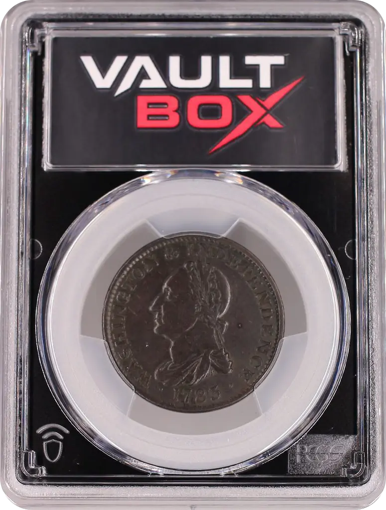 1783 COPPER WASHINGTON DRAPED NO BUTTON PCGS XF40BN FRONT