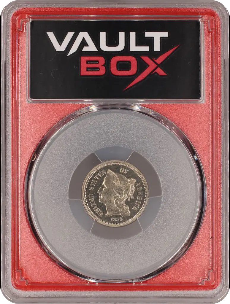 1873 3CN CLOSED 3 PCGS PR66 FRONT